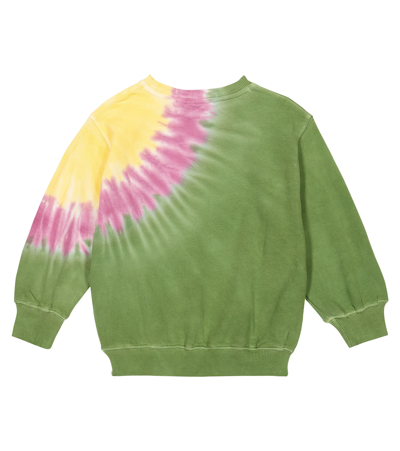 Shop Molo Monti Tie-dye Cotton Sweatshirt In Green
