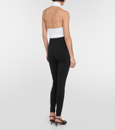 Shop Alaïa Jersey Leggings In Black