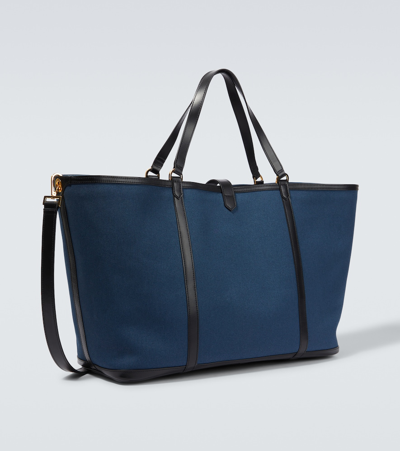 Shop Tom Ford East West Canvas Tote Bag