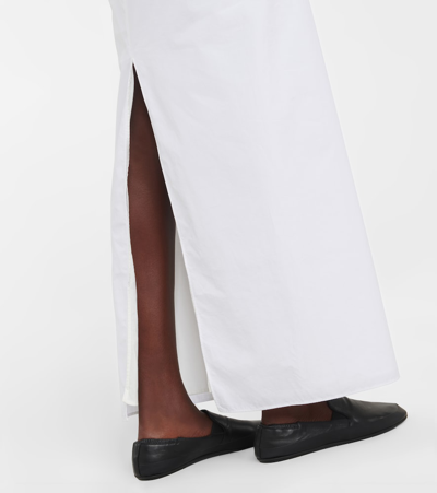 Shop The Row Ryon Cotton Poplin Maxi Skirt In White