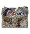 Gucci Dionysus Medium Appliquéd Coated Canvas And Suede Shoulder Bag In Be Ebo/taupe/multico