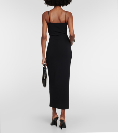 Christopher Esber Salacia Viscose Column Long Dress In Black