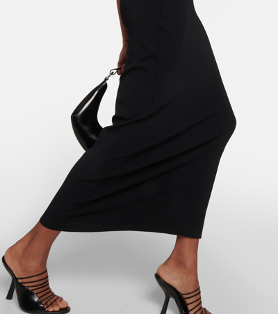 Christopher Esber Salacia Viscose Column Long Dress In Black