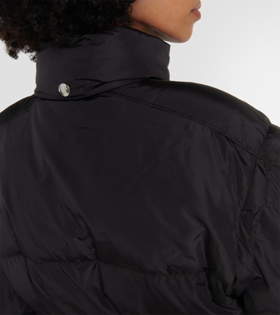 Prada Re-nylon Puffer Coat In Black