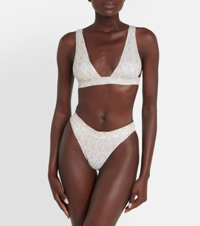 Shop Missoni Lamé Bikini In White
