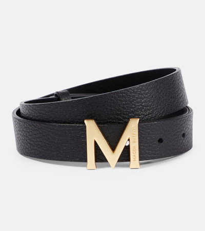 Shop Magda Butrym Leather Belt In Black