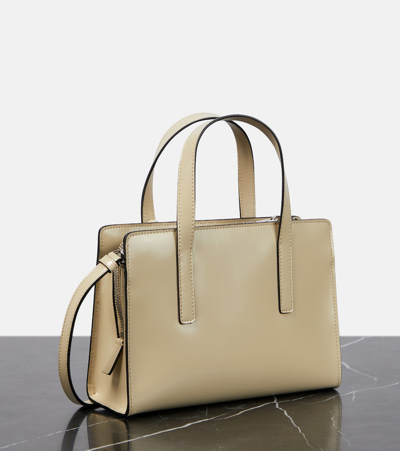 Prada Tote Re-edition 1995 Medium Aus Leder In Beige