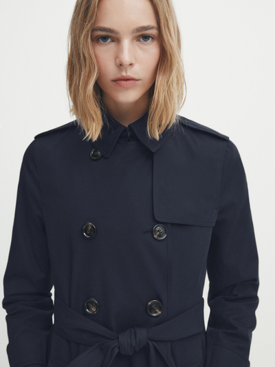 Shop Massimo Dutti Trench Coat With Belt