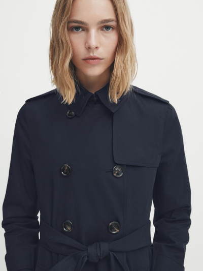 Massimo Dutti Trench Coat With Belt