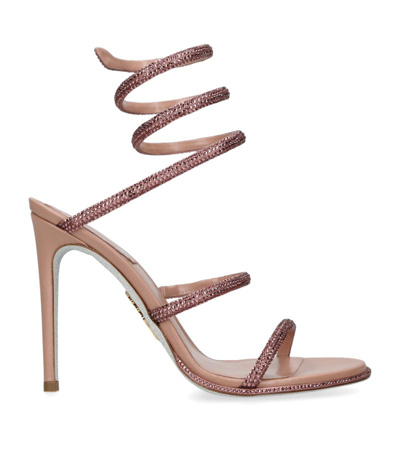 Shop René Caovilla Embellished Cleo Sandals 105 In Pink