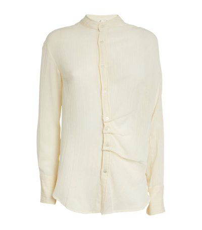 Shop Bite Studios Cotton-silk Georgette Shirt In Ivory