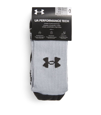 Shop Under Armour Performance Tech Crew Socks (pack Of 3) In Multi