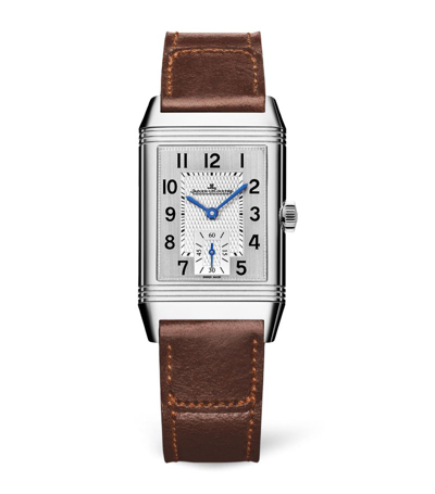 Shop Jaeger-lecoultre Stainless Steel Reverso Watch 25.5mm In Silver