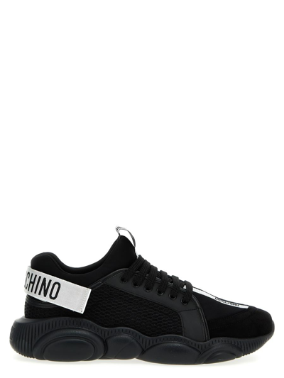 Shop Moschino 'teddy' Sneakers In Black