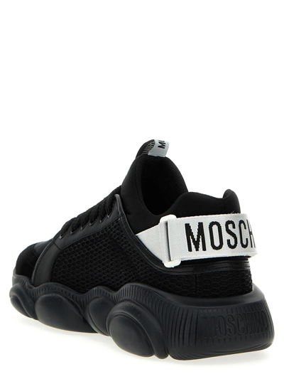 Shop Moschino 'teddy' Sneakers In Black