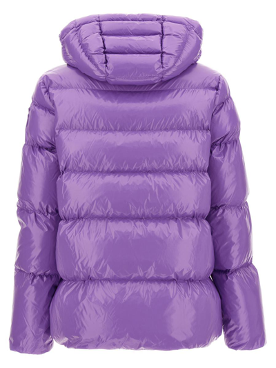 Pinko Padded Drawstring-hooded Jacket In Purple