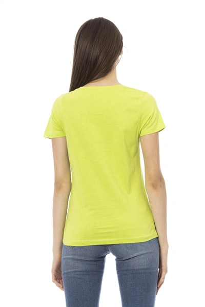 Shop Trussardi Action Green Cotton Tops &amp; Women's T-shirt