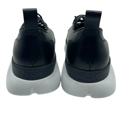 Mcm New  Men's Black Leather Platform Sneaker In Black