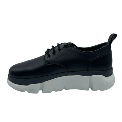 Mcm New  Men's Black Leather Platform Sneaker In Black