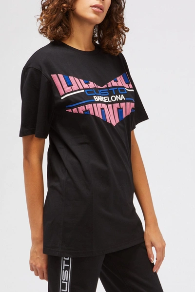 Shop Custo Barcelona Black Cotton Tops &amp; Women's T-shirt