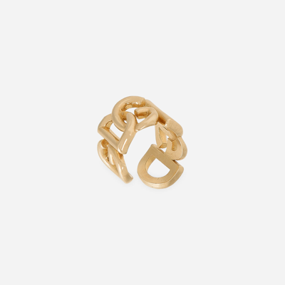 Dolce & Gabbana Logo Polished Earcuff In Gold