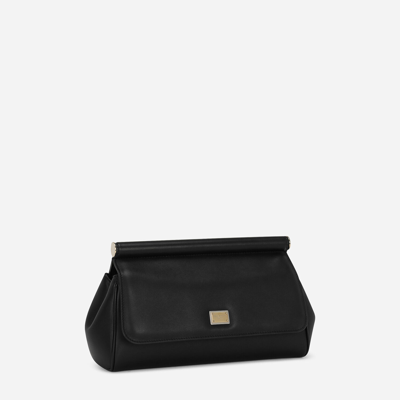 Shop Dolce & Gabbana Sicily Handbag In Black