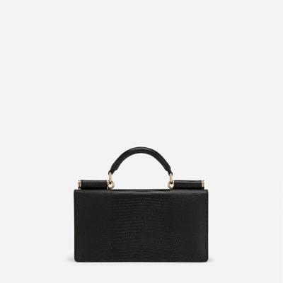 Dolce & Gabbana Iguana-print Mini Bag In Black