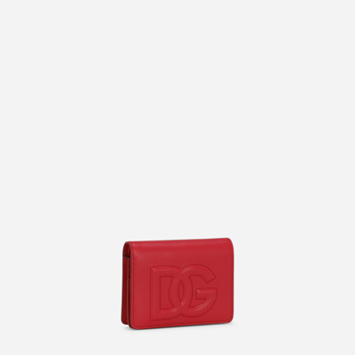 Shop Dolce & Gabbana Dg Logo Continental Wallet In Red