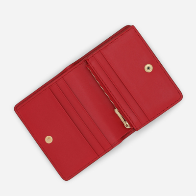 Shop Dolce & Gabbana Dg Logo Continental Wallet In Red