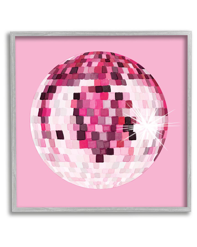 Shop Stupell Dazzling Pink Disco Ball Framed Giclee Wall Art By Hey Bre Creative Studio