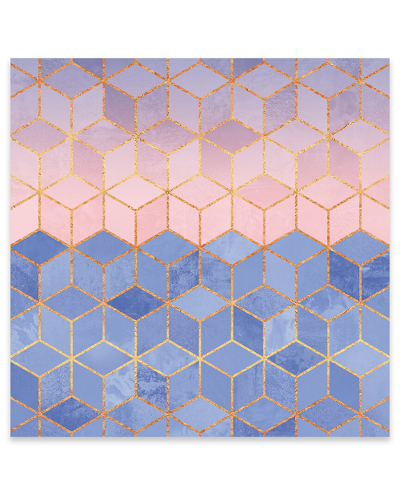 Icanvas Rose Quartz & Serenity Cubes Print On Acrylic Glass By Elisabeth Fredriksson