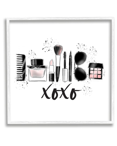 Stupell Xoxo Various Glam Makeup Framed Giclee Wall Art By Alison Petrie