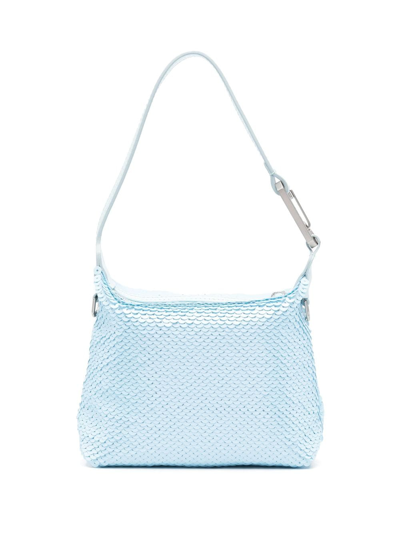 Shop Eéra Slim Moon Sequin-embelished Tote Bag In Blue