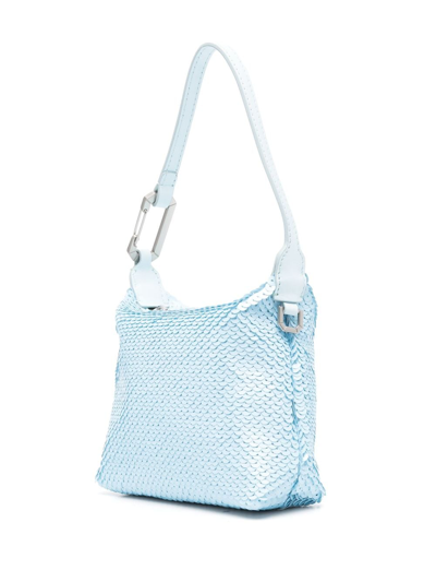 Shop Eéra Slim Moon Sequin-embelished Tote Bag In Blue