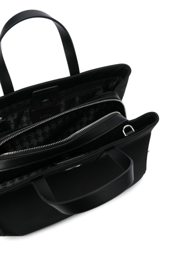 Shop Karl Lagerfeld Ikonik Appliqué-detail Tote Bag In Black
