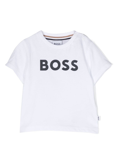 Bosswear T-shirt Mit Logo-print In White