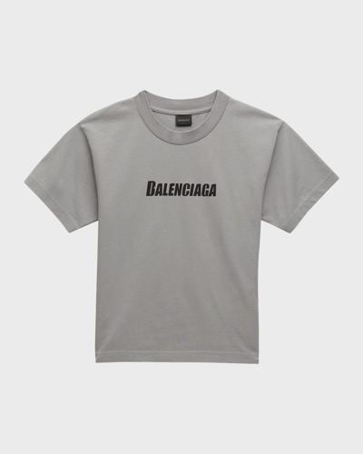 Shop Balenciaga Kid's Logo-print Relaxed T-shirt In 1342 Balenciag Gr