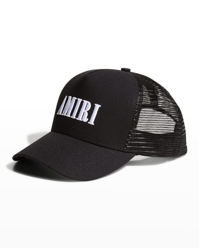 Shop Amiri Men's Core Logo Trucker Hat In Black/white