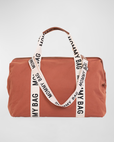 Shop Childhome Signature Mommy Diaper Bag In Terracotta