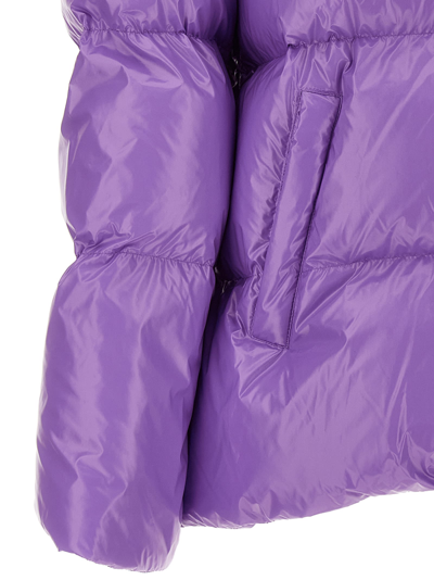 Pinko Padded Drawstring-hooded Jacket In Purple