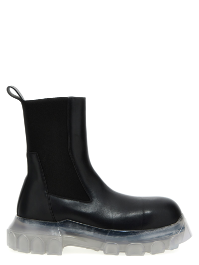Shop Rick Owens Beatle Modal Tractor Ankle Boots In Black