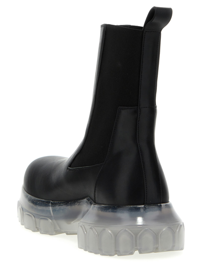 Shop Rick Owens Beatle Modal Tractor Ankle Boots In Black