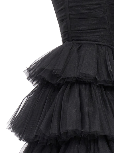 Shop 19:13 Dresscode Flounced Tulle Dress In Black