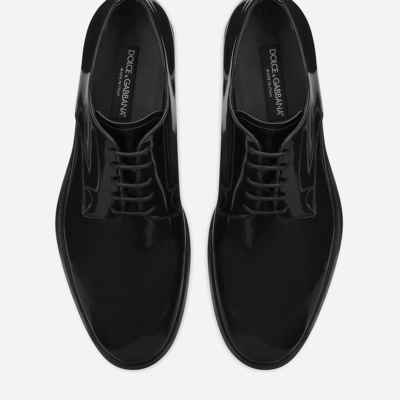 Dolce & Gabbana Leather Derby In Black