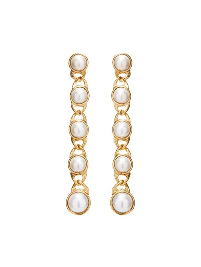 Shop Oscar De La Renta Monntclair Pearl Earrings