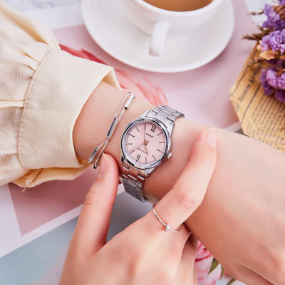 卡西欧手表女指针系列石英防水手表女士时尚优雅手表