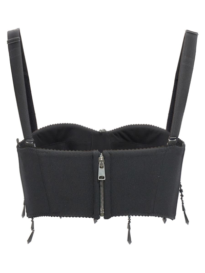 19:13 Dresscode Bead Bustier Top In Black