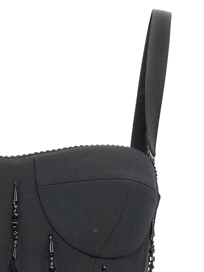 19:13 Dresscode Bead Bustier Top In Black