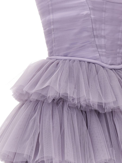 Shop 19:13 Dresscode Flounced Tulle Dress In Purple