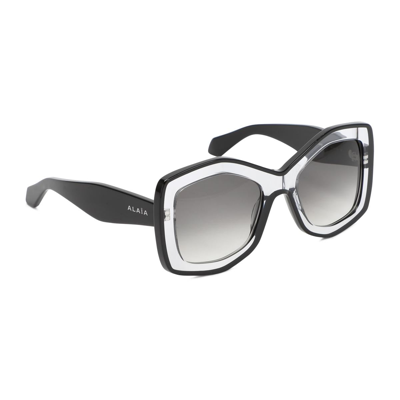 Shop Alaïa Acetate Sunglasses In Black